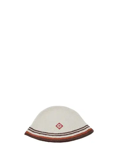 Casablanca Men's Striped Crochet Hat | Thumbnail 1 Casablanca Men's Striped Crochet Hat | Thumbnail 1