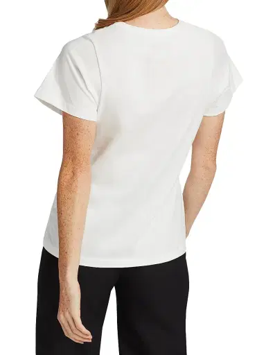 Toteme Women's Curved Seam T-Shirt - Off White | Thumbnail 5 Toteme Women's Curved Seam T-Shirt - Off White | Thumbnail 5