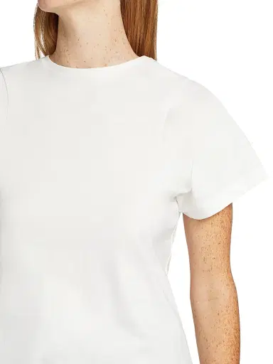 Toteme Women's Curved Seam T-Shirt - Off White | Thumbnail 6 Toteme Women's Curved Seam T-Shirt - Off White | Thumbnail 6
