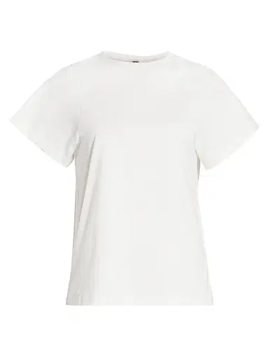 Toteme Women's Curved Seam T-Shirt - Off White | Thumbnail 1 Toteme Women's Curved Seam T-Shirt - Off White | Thumbnail 1
