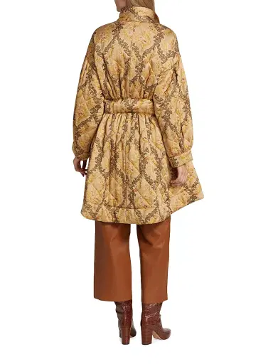 byTiMo Women's Quilted Satin Belted Coat - Antique | Thumbnail 5 byTiMo Women's Quilted Satin Belted Coat - Antique | Thumbnail 5