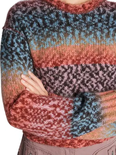 Acne Studios Women's Krusilla Pixel Gradient Sweater | Thumbnail 6 Acne Studios Women's Krusilla Pixel Gradient Sweater | Thumbnail 6