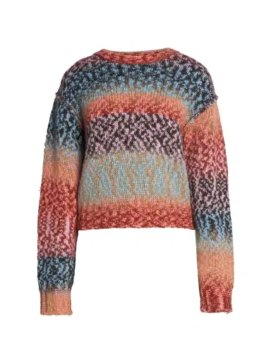 Acne Studios Women's Krusilla Pixel Gradient Sweater | Thumbnail 1 Acne Studios Women's Krusilla Pixel Gradient Sweater | Thumbnail 1