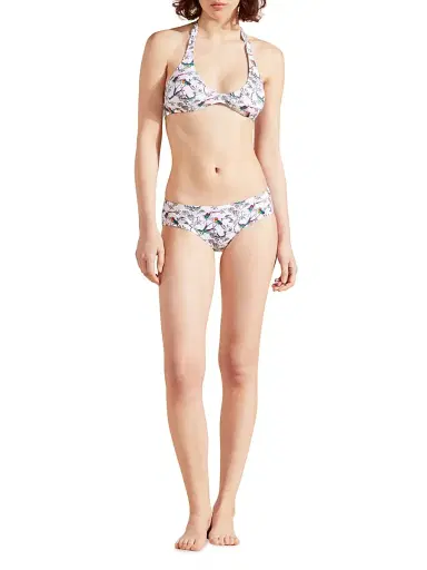 Vilebrequin Women's Rainbow Birds Bikini Bottom - Blanc | Thumbnail 2 Vilebrequin Women's Rainbow Birds Bikini Bottom - Blanc | Thumbnail 2