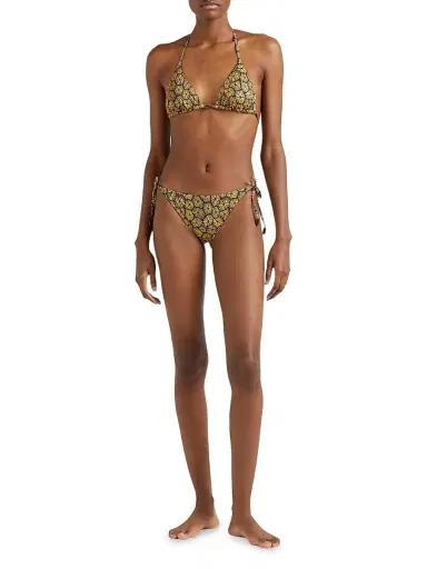 Vilebrequin Women's Carapaces Printed Triangle Bikini Top - Navy Blue Marine - Size Small | Thumbnail 2 Vilebrequin Women's Carapaces Printed Triangle Bikini Top - Navy Blue Marine - Size Small | Thumbnail 2