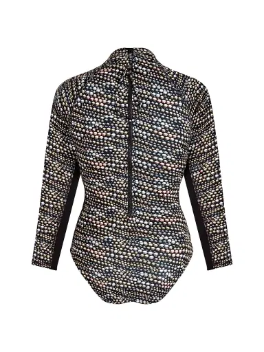 Vilebrequin Women's Pearl Long-Sleeve Rashguard - Black Noir | Thumbnail 3 Vilebrequin Women's Pearl Long-Sleeve Rashguard - Black Noir | Thumbnail 3