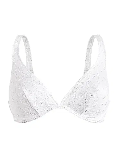 Vilebrequin Women's Broderie Anglaise Underwire Bikini Top - Blanc White | Thumbnail 1 Vilebrequin Women's Broderie Anglaise Underwire Bikini Top - Blanc White | Thumbnail 1
