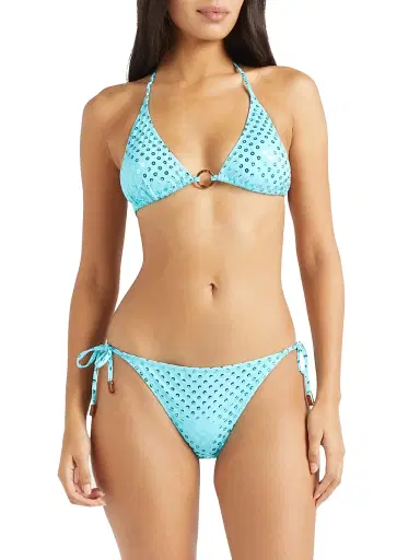 Vilebrequin Women's Sequined Halterneck Bikini Top - Vertigo Disco | Thumbnail 3 Vilebrequin Women's Sequined Halterneck Bikini Top - Vertigo Disco | Thumbnail 3