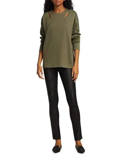 Akris punto Women's Fancy Leather Pants | Thumbnail 2 Akris punto Women's Fancy Leather Pants | Thumbnail 2