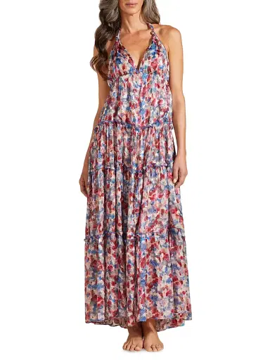 Vilebrequin Women's Floral Halter Maxi Dress - Palace | Thumbnail 3 Vilebrequin Women's Floral Halter Maxi Dress - Palace | Thumbnail 3