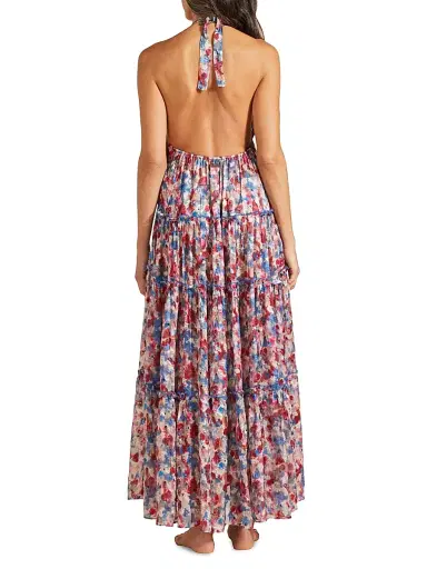 Vilebrequin Women's Floral Halter Maxi Dress - Palace | Thumbnail 4 Vilebrequin Women's Floral Halter Maxi Dress - Palace | Thumbnail 4