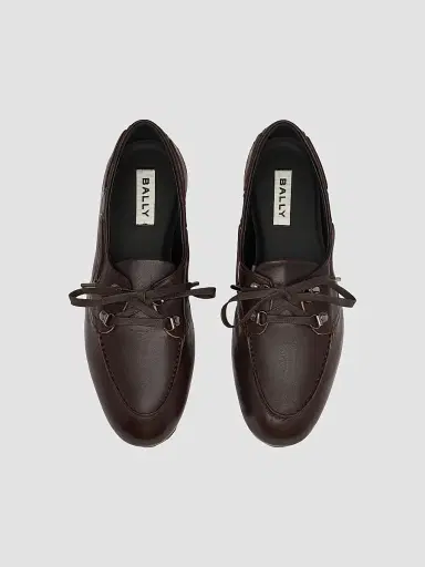 BALLY Women's Penuel Leather Derbys - Ebano - Size 5.5 | Thumbnail 4 BALLY Women's Penuel Leather Derbys - Ebano - Size 5.5 | Thumbnail 4