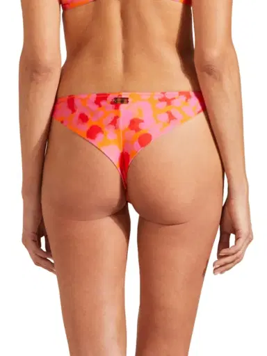 Vilebrequin Women's Vichy Jacquard Bikini Bottom - Coquelicot | Thumbnail 3 Vilebrequin Women's Vichy Jacquard Bikini Bottom - Coquelicot | Thumbnail 3
