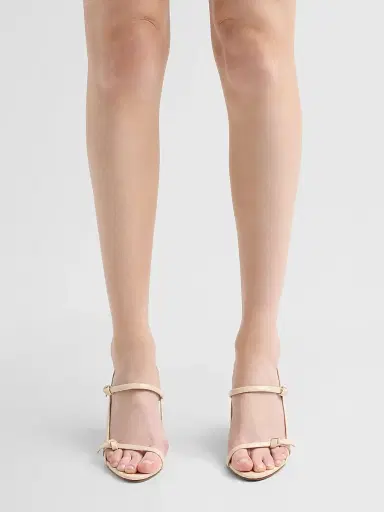 Alexandre Birman Women's Slim Clarita Cage 85MM Sandals - Eggshell | Thumbnail 2 Alexandre Birman Women's Slim Clarita Cage 85MM Sandals - Eggshell | Thumbnail 2