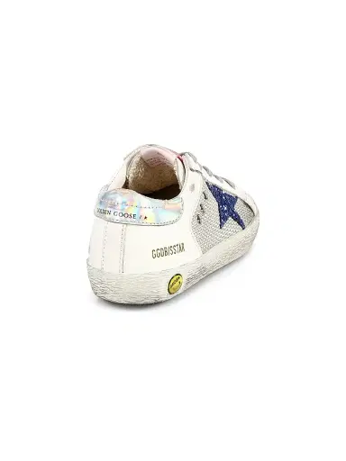 Golden Goose Little Kid's and Kid's Superstar Mesh & Leather Sneakers - Light Silver 7 (Baby) | Thumbnail 2 Golden Goose Little Kid's and Kid's Superstar Mesh & Leather Sneakers - Light Silver 7 (Baby) | Thumbnail 2