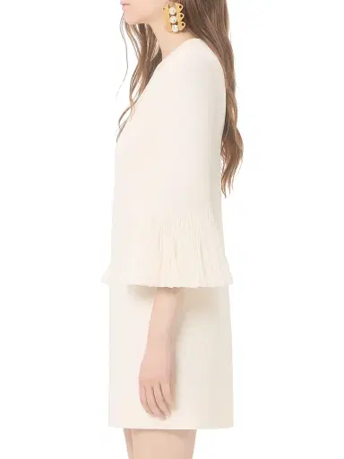 Valentino Garavani Women's Embroidered Crepe Couture Short Dress - Ivory - Size 6 | Thumbnail 3 Valentino Garavani Women's Embroidered Crepe Couture Short Dress - Ivory - Size 6 | Thumbnail 3