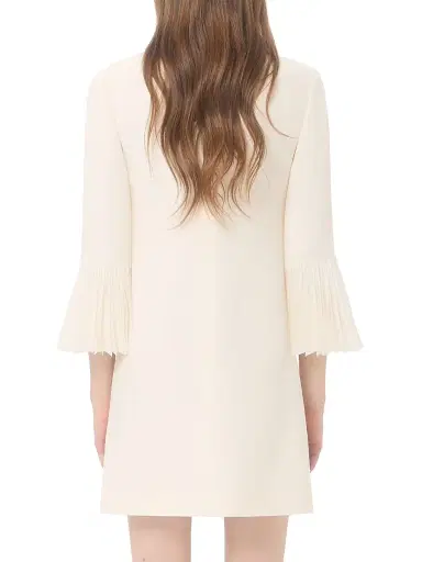 Valentino Garavani Women's Embroidered Crepe Couture Short Dress - Ivory - Size 6 | Thumbnail 4 Valentino Garavani Women's Embroidered Crepe Couture Short Dress - Ivory - Size 6 | Thumbnail 4