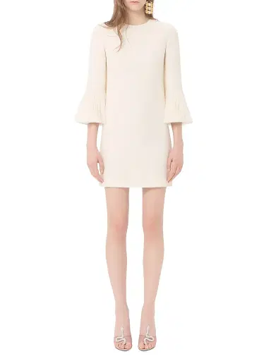 Valentino Garavani Women's Embroidered Crepe Couture Short Dress - Ivory - Size 6 | Thumbnail 7 Valentino Garavani Women's Embroidered Crepe Couture Short Dress - Ivory - Size 6 | Thumbnail 7