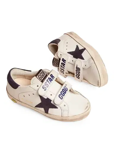 Golden Goose Baby's, Little Kid's & Kid's Old School Leather & Suede Sneakers - White Navy 11 (Child) | Thumbnail 2 Golden Goose Baby's, Little Kid's & Kid's Old School Leather & Suede Sneakers - White Navy 11 (Child) | Thumbnail 2