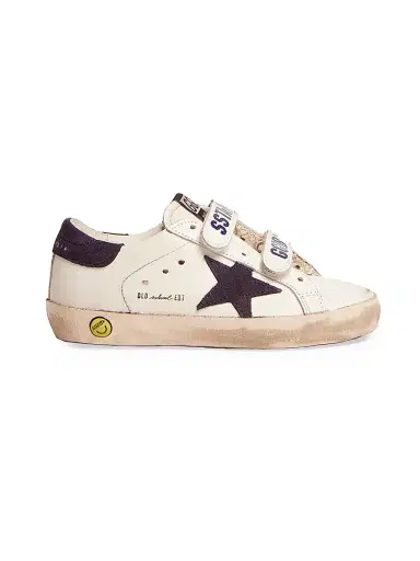 Golden Goose Baby's, Little Kid's & Kid's Old School Leather & Suede Sneakers - White Navy 11 (Child) | Thumbnail 1 Golden Goose Baby's, Little Kid's & Kid's Old School Leather & Suede Sneakers - White Navy 11 (Child) | Thumbnail 1