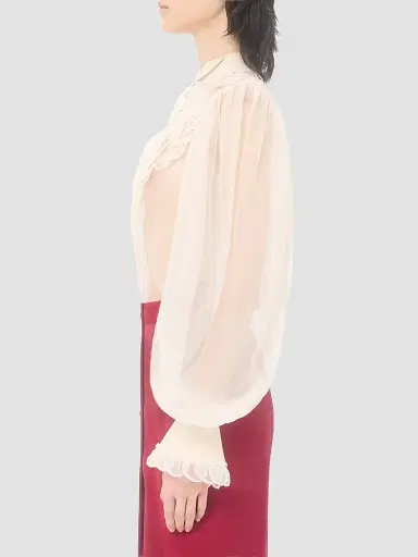 Valentino Garavani Women's Embroidered Organza Shirt | Thumbnail 4 Valentino Garavani Women's Embroidered Organza Shirt | Thumbnail 4