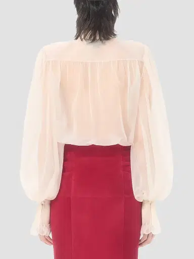 Valentino Garavani Women's Embroidered Organza Shirt | Thumbnail 5 Valentino Garavani Women's Embroidered Organza Shirt | Thumbnail 5