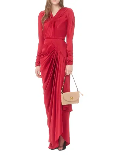 Valentino Garavani Women's Crepe Satin Gown | Thumbnail 2 Valentino Garavani Women's Crepe Satin Gown | Thumbnail 2