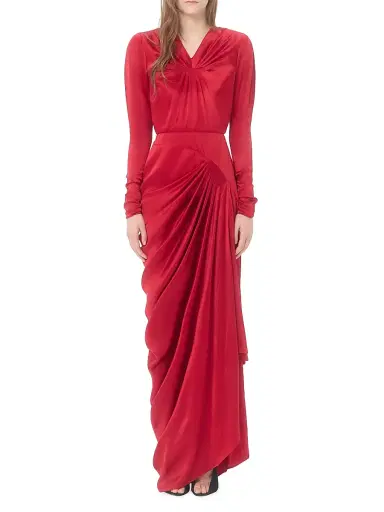 Valentino Garavani Women's Crepe Satin Gown | Thumbnail 3 Valentino Garavani Women's Crepe Satin Gown | Thumbnail 3