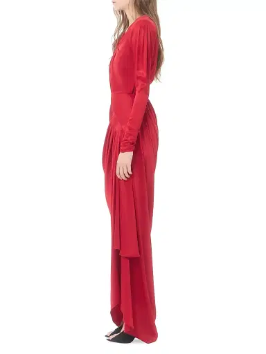 Valentino Garavani Women's Crepe Satin Gown | Thumbnail 4 Valentino Garavani Women's Crepe Satin Gown | Thumbnail 4