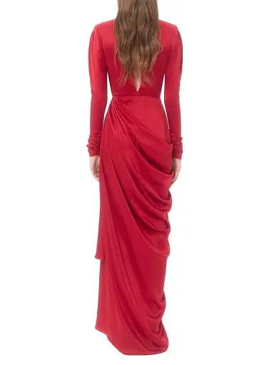 Valentino Garavani Women's Crepe Satin Gown | Thumbnail 5 Valentino Garavani Women's Crepe Satin Gown | Thumbnail 5