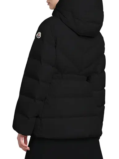Moncler Women's Brosse Belted Puffer Jacket - Black - Size Large | Thumbnail 4 Moncler Women's Brosse Belted Puffer Jacket - Black - Size Large | Thumbnail 4