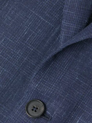 Isaia Men's Sanita Wool-Blend Suit Jacket - Blue | Thumbnail 6 Isaia Men's Sanita Wool-Blend Suit Jacket - Blue | Thumbnail 6