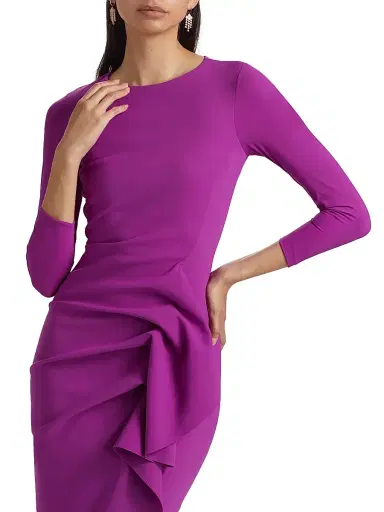 Chiara Boni La Petite Robe Women's Gathered Side Midi-Dress | Thumbnail 6 Chiara Boni La Petite Robe Women's Gathered Side Midi-Dress | Thumbnail 6