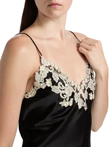 La Perla Women's Lace-Trim Silk Pajamas | Thumbnail 6 La Perla Women's Lace-Trim Silk Pajamas | Thumbnail 6