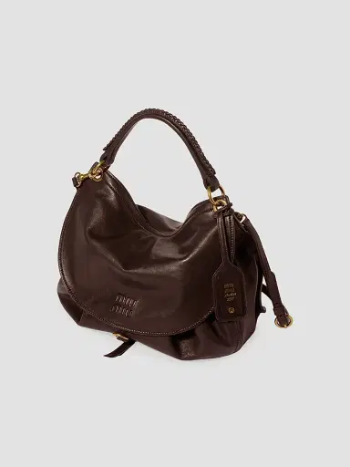 Miu Miu Women's Leather Hobo Bag | Thumbnail 2 Miu Miu Women's Leather Hobo Bag | Thumbnail 2