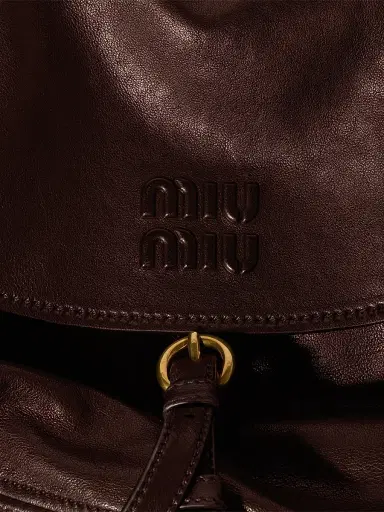 Miu Miu Women's Leather Hobo Bag | Thumbnail 5 Miu Miu Women's Leather Hobo Bag | Thumbnail 5
