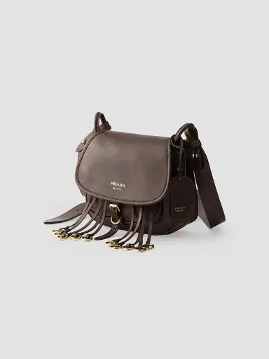 Prada Women's Corsaire Aged Leather Mini Shoulder Bag | Thumbnail 2 Prada Women's Corsaire Aged Leather Mini Shoulder Bag | Thumbnail 2