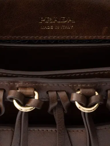 Prada Women's Corsaire Aged Leather Mini Shoulder Bag | Thumbnail 5 Prada Women's Corsaire Aged Leather Mini Shoulder Bag | Thumbnail 5