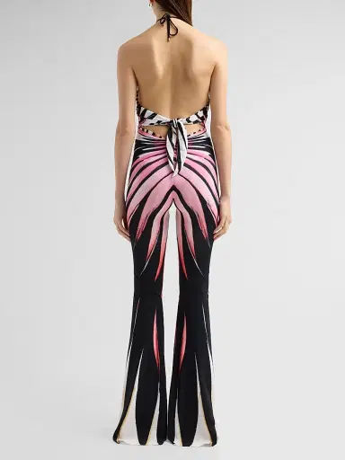 Roberto Cavalli Women's Printed Halter Jumpsuit | Thumbnail 3 Roberto Cavalli Women's Printed Halter Jumpsuit | Thumbnail 3