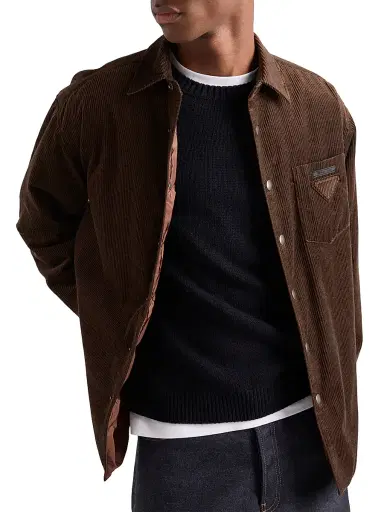 Prada Men's Corduroy Shirt | Thumbnail 2 Prada Men's Corduroy Shirt | Thumbnail 2