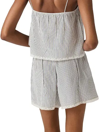 Miu Miu Women's Crepe De Chine Boxer Shorts - Beige - Size 0 | Thumbnail 3 Miu Miu Women's Crepe De Chine Boxer Shorts - Beige - Size 0 | Thumbnail 3