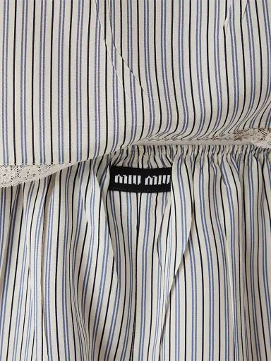 Miu Miu Women's Crepe De Chine Boxer Shorts - Beige - Size 0 | Thumbnail 5 Miu Miu Women's Crepe De Chine Boxer Shorts - Beige - Size 0 | Thumbnail 5