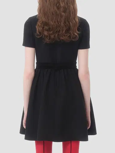 Valentino Garavani Women's Crepe Couture Short Dress | Thumbnail 4 Valentino Garavani Women's Crepe Couture Short Dress | Thumbnail 4