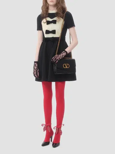 Valentino Garavani Women's Crepe Couture Short Dress | Thumbnail 7 Valentino Garavani Women's Crepe Couture Short Dress | Thumbnail 7