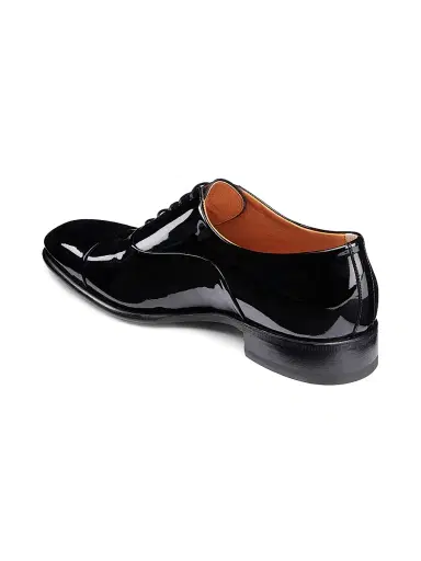 Santoni Men's Isaac Patent Leather Dress Shoes - Black - Size 10 | Thumbnail 3 Santoni Men's Isaac Patent Leather Dress Shoes - Black - Size 10 | Thumbnail 3