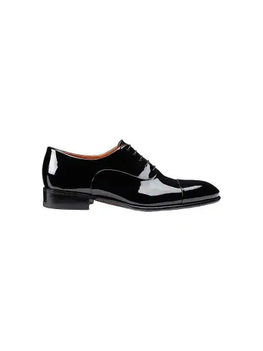 Santoni Men's Isaac Patent Leather Dress Shoes - Black - Size 10 | Thumbnail 1 Santoni Men's Isaac Patent Leather Dress Shoes - Black - Size 10 | Thumbnail 1