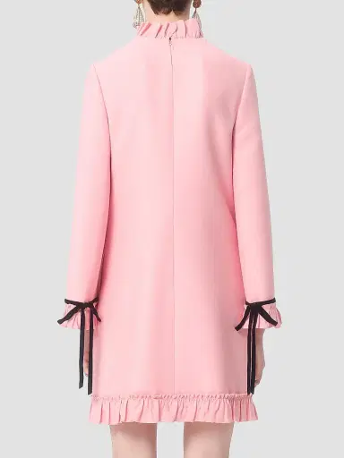 Valentino Garavani Women's Crepe Couture Short Dress | Thumbnail 4 Valentino Garavani Women's Crepe Couture Short Dress | Thumbnail 4