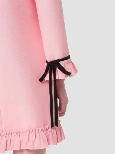 Valentino Garavani Women's Crepe Couture Short Dress | Thumbnail 6 Valentino Garavani Women's Crepe Couture Short Dress | Thumbnail 6