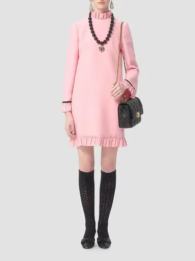 Valentino Garavani Women's Crepe Couture Short Dress | Thumbnail 8 Valentino Garavani Women's Crepe Couture Short Dress | Thumbnail 8