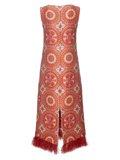 La DoubleJ Women's Column Dress with Feathers | Thumbnail 2 La DoubleJ Women's Column Dress with Feathers | Thumbnail 2